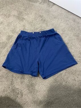 Men's Blue Athletic Lounge Shorts